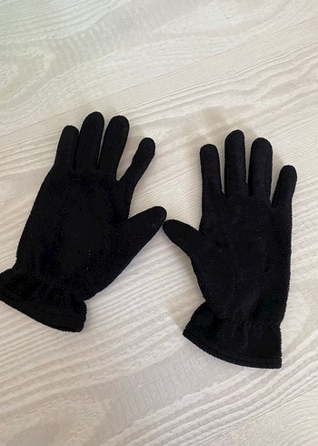 Beden siyah Renk Siyah Kadın Polar Eldiven