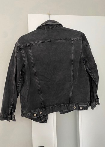 s Beden siyah Renk Düğmeli Siyah Kadın Denim Ceket