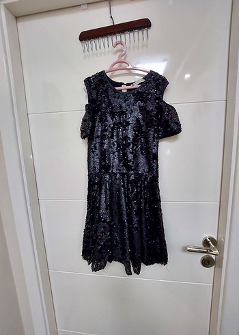 Payetli Kız Çocuk Elbise - Görsel 2