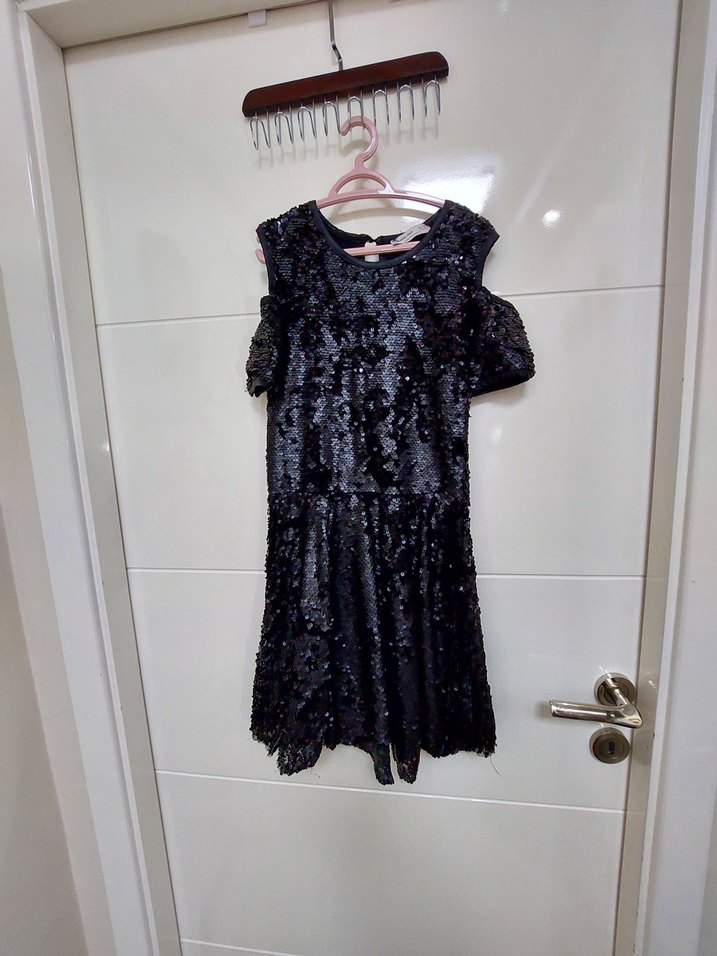 Payetli Kız Çocuk Elbise - Görsel 2