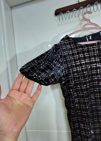 Kız Çocuk Kahverengi Piliseli Elbise - Görsel 3