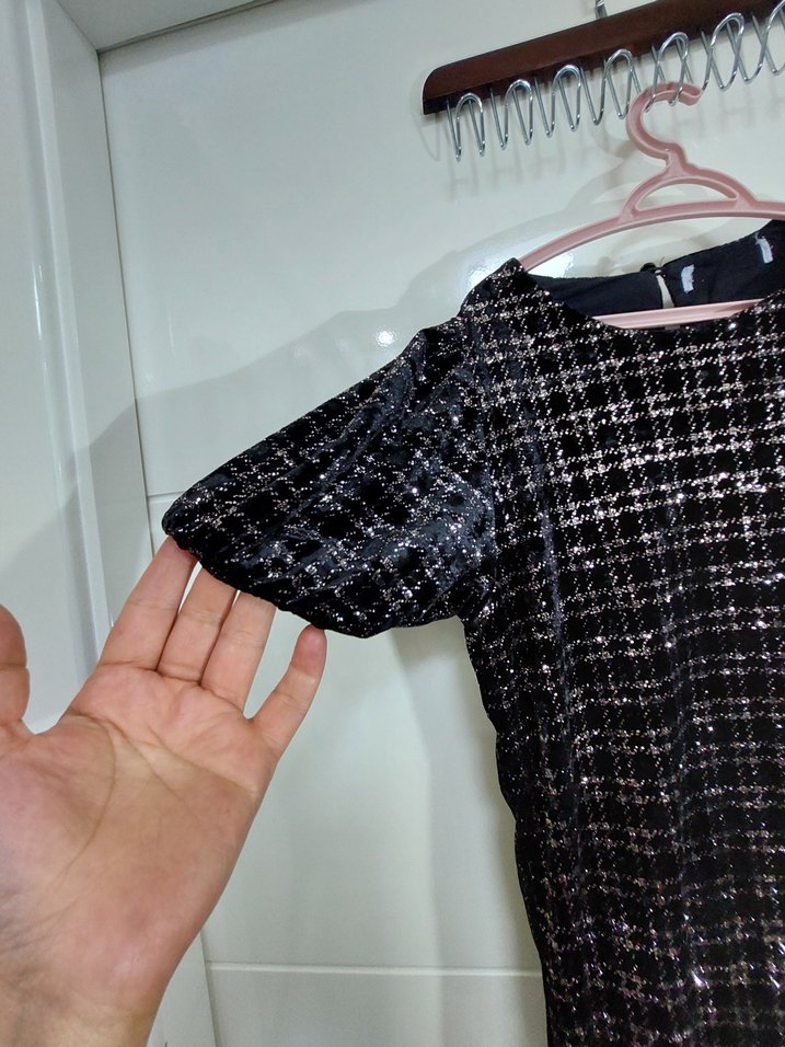 Kız Çocuk Kahverengi Piliseli Elbise - Görsel 3