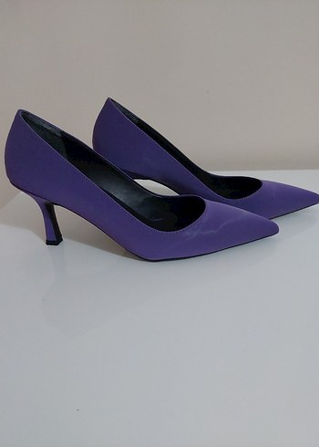 Mor Stiletto Topuklu Kadın Ayakkabı - Görsel 2