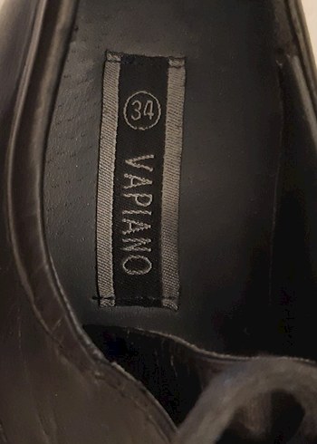 Erkek Siyah Deri Klasik Goth Ayakkabı - Görsel 3