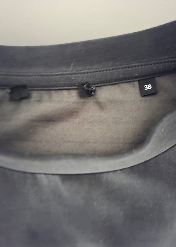 koyu gri antrasit modal kumaş sweatshirt - Görsel 2