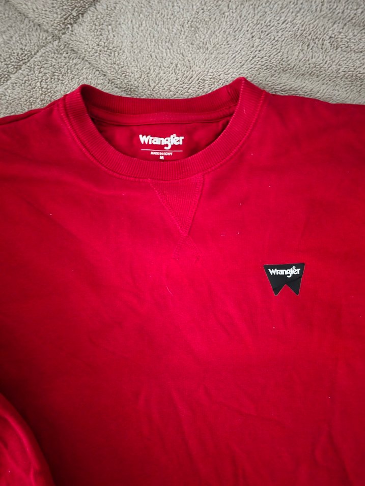 wangler kırmızı Erkek Uzun Kollu Sweatshirt - Görsel 2