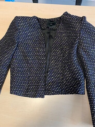 s Beden siyah Renk Blazer Mango