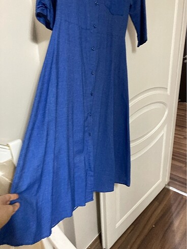 Kot rengi elbise - Görsel 3