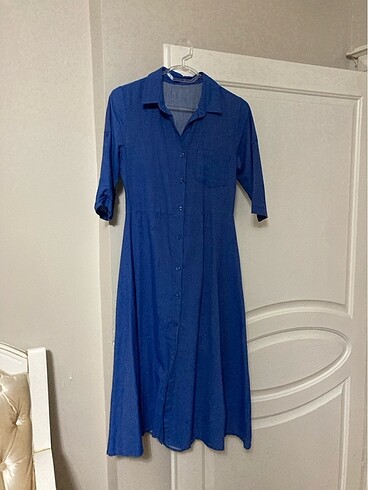 Kot rengi elbise - Görsel 5