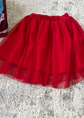 Nakışlı Beyaz Hamile Midi Etek - Görsel 3