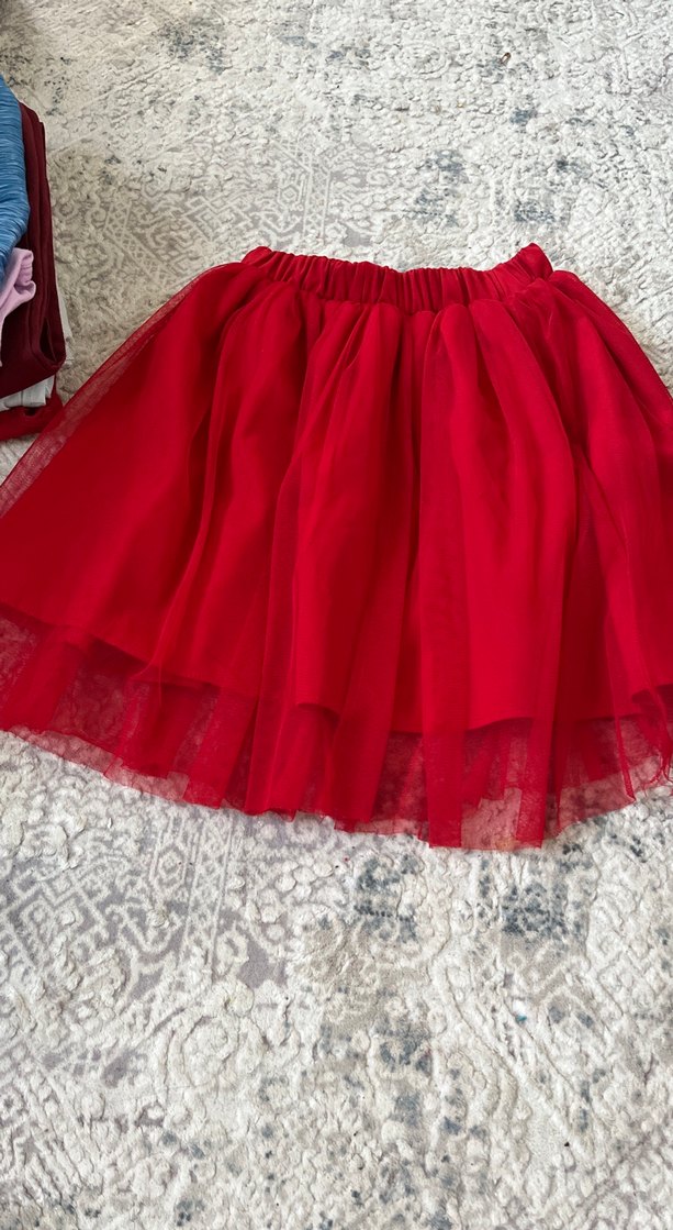 Nakışlı Beyaz Hamile Midi Etek - Görsel 3