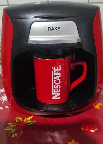 Raks Luna Max Filtre kahve Makinesi kırmızı  - Görsel 2