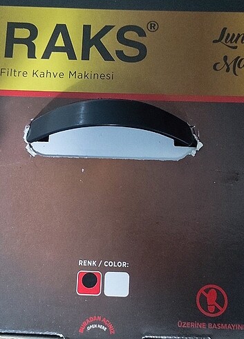 Raks Luna Max Filtre kahve Makinesi kırmızı  - Görsel 3