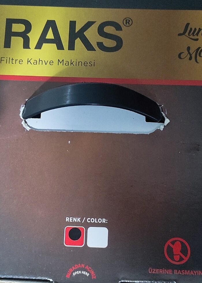 Raks Luna Max Filtre kahve Makinesi kırmızı  - Görsel 3