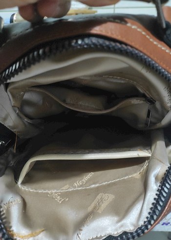 Deri Kahverengi Yılan Desenli Kadın Çanta - Görsel 6