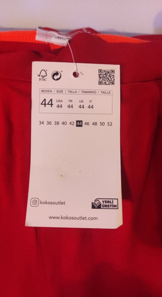 Kırmızı Salaş Midi Kumaş Kadın Pantolon - Görsel 2