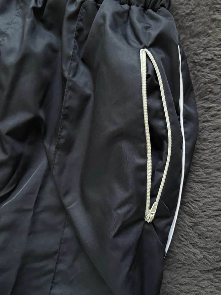 Geniş Kesim Mavi Paraşüt Kumaş Eşofman Altı Pantolon - Görsel 3