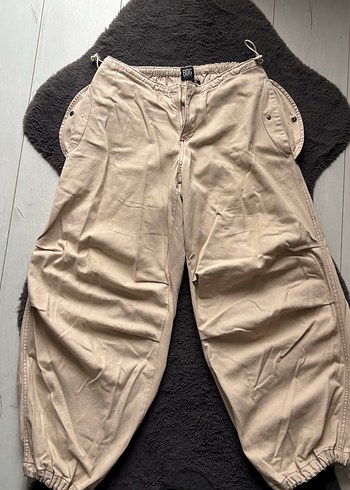 Bej Krem Bdg Jeans Urban Outfitters Kumaş Cargo Pants - Görsel 2