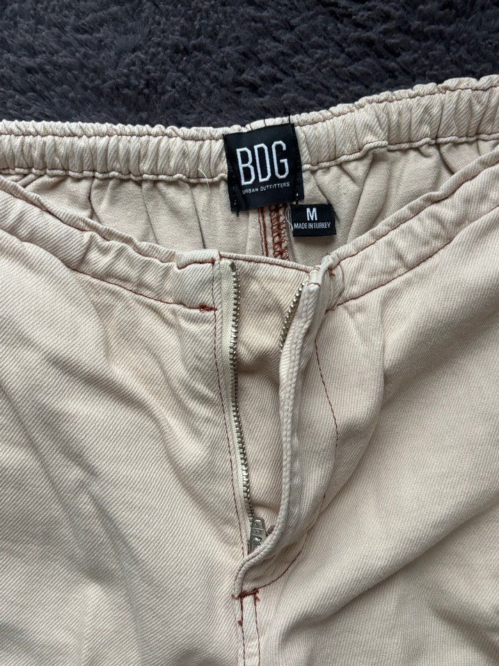 Bej Krem Bdg Jeans Urban Outfitters Kumaş Cargo Pants - Görsel 4