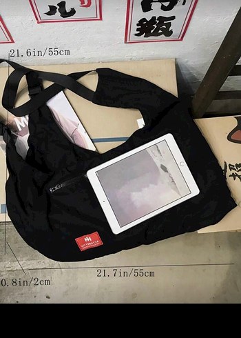 Salaş Kesim Siyah Kadın Uzun Çanta Çapraz Yelek gibi Çanta - Görsel 5