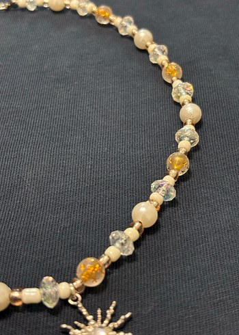 Altın Renkli Boncuklu Midi Kolye Stella winx y2k kolye - Görsel 5