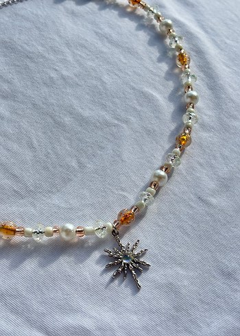 Altın Renkli Boncuklu Midi Kolye Stella winx y2k kolye - Görsel 3