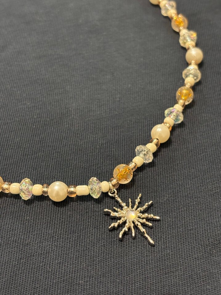 Altın Renkli Boncuklu Midi Kolye Stella winx y2k kolye - Görsel 4