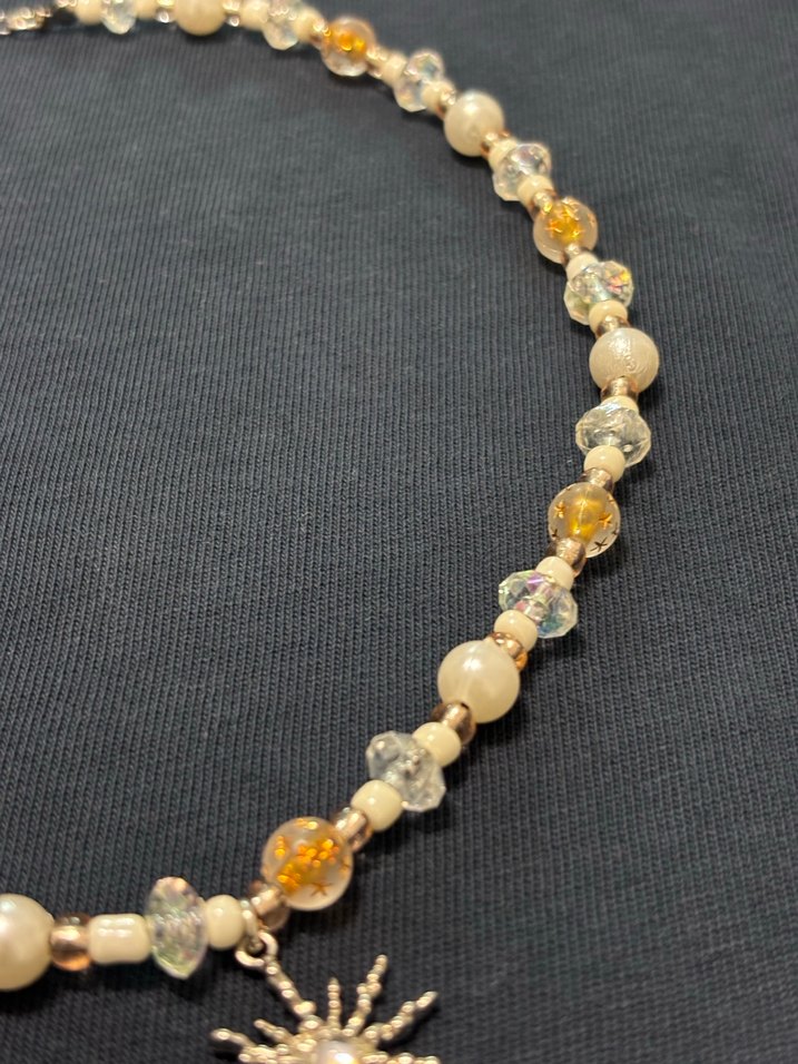 Altın Renkli Boncuklu Midi Kolye Stella winx y2k kolye - Görsel 5