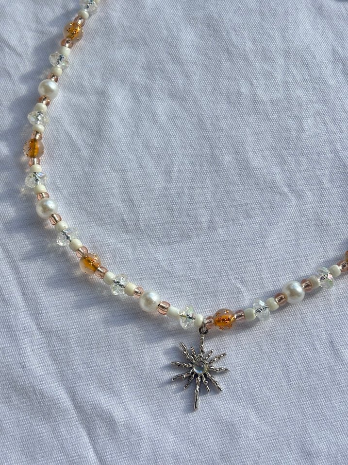 Altın Renkli Boncuklu Midi Kolye Stella winx y2k kolye - Görsel 2