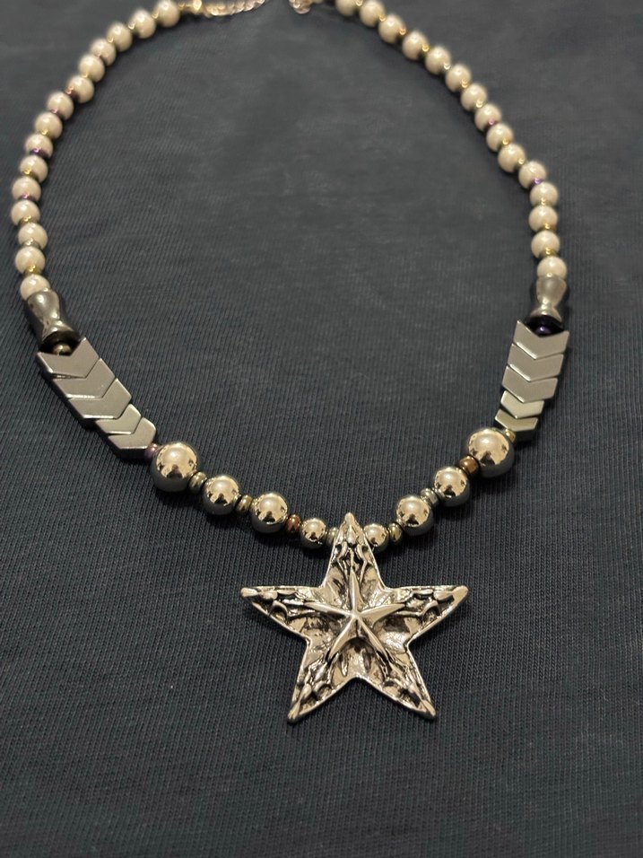 Altın Renkli Boncuklu Bohem Midi Kolye - Görsel 2