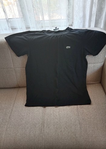 Siyah Lacoste Erkek Tişört