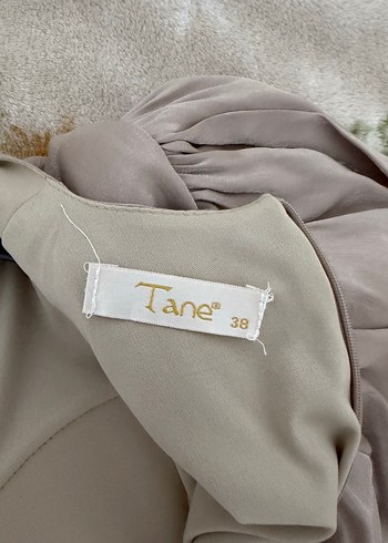 Bej Uzun Abiye Elbise - Görsel 2