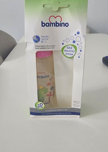 Pembe renkli bambino bebek biberonu - Görsel 2