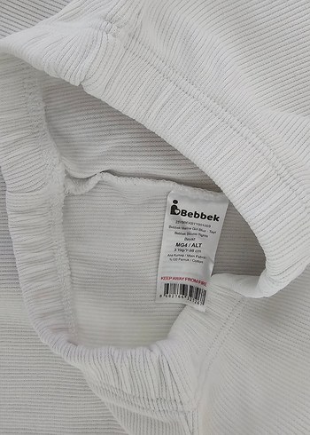 Düğmeli, Kolsuz Mavi Çizgili Kız Bluzu - Görsel 3