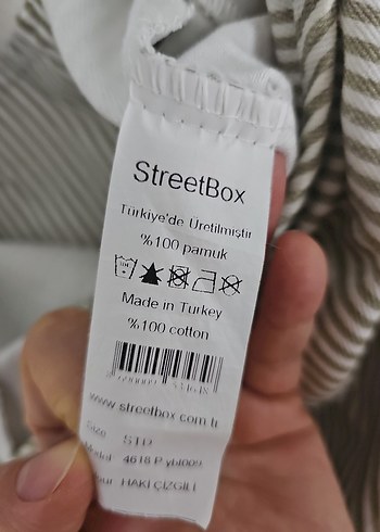 Gri Çizgili Keten Kadın Çanta - Görsel 5