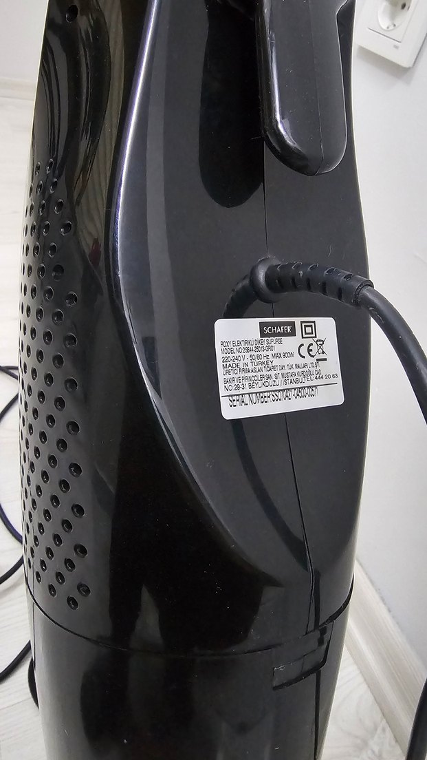 Schafer Beyaz Gri Elektrikli dikey Süpürge - Görsel 3