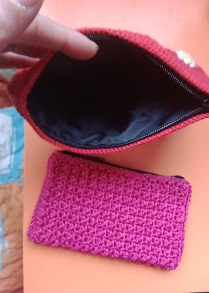 Cüzdan elişi  örgü cuzdan fıyat 130 - Görsel 2