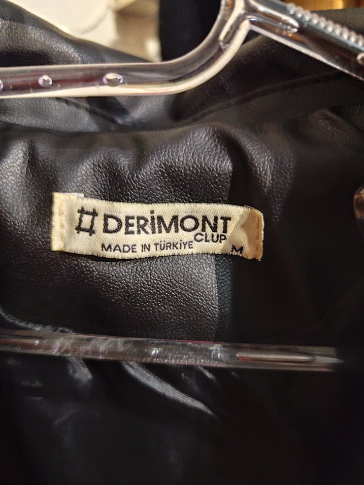 Kadın Siyah Deri Biker Ceket - Görsel 5