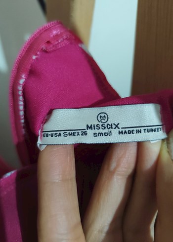 Pembe Straplez Desenli Hamile Bluzu - Görsel 5