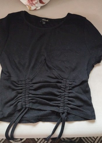 Siyah Kadın  Tişört - Görsel 3