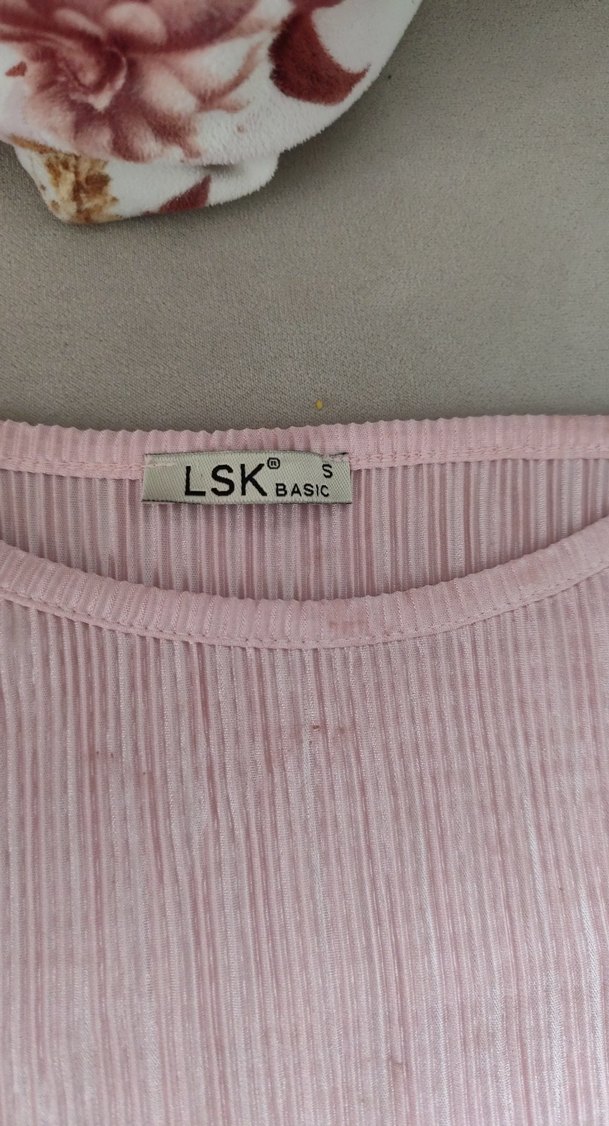 Pembe Piliseli İnce Askılı Kadın Atlet - Görsel 2