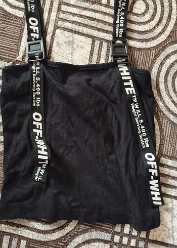 Baskılı Siyah Straplez Mini Atlet - Görsel 2