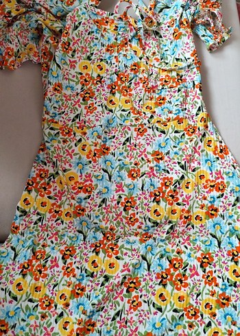 Renkli Desenli elbise - Görsel 3