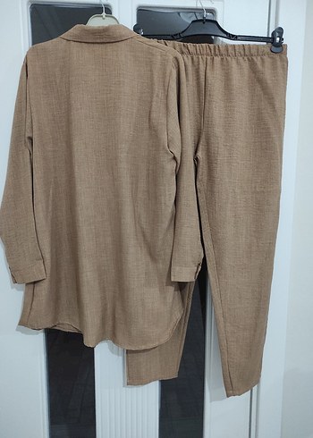 Diğer Kadın Keten Takım Tunik Pantolon