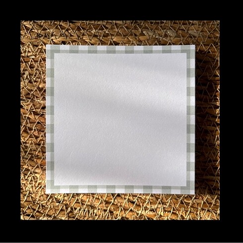 Yeşil Kareli Memopad