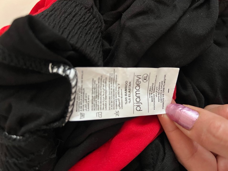 Kırmızı Siyah Erkek Spor Şortu Fermuarlı - Görsel 3