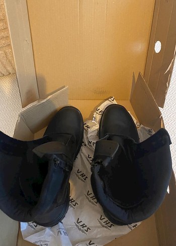 VHS marka Siyah Fermuarlı Erkek Biker Bot - Görsel 4