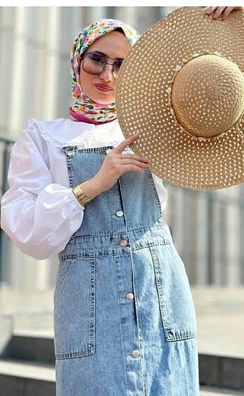 Denim&Co Denim kot salopet elbise