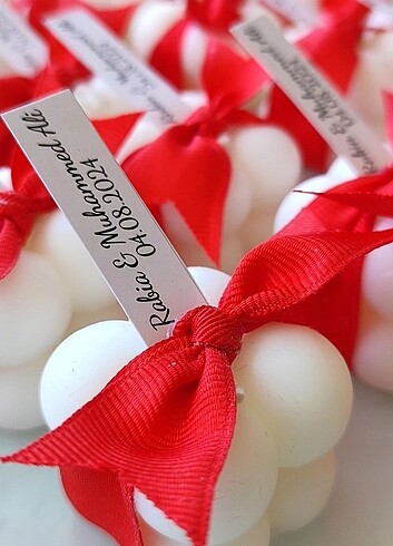 Nikah söz nişan hediyelik bubble mum