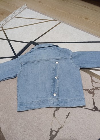 diğer Beden Düğmeli Mavi çocuk 5 6 yaş Denim Ceket